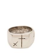 Matchesfashion.com Aris Schwabe - Foul Sterling Silver Ring - Mens - Silver