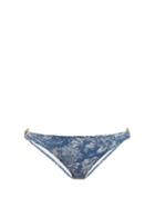 Matchesfashion.com Belize - Camille Tropical Print Bikini Briefs - Womens - Blue Print