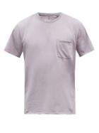 Mens Rtw Rag & Bone - Miles Organic Cotton-jersey T-shirt - Mens - Light Purple