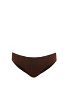 Matchesfashion.com Form And Fold - The Form Low-rise Lam Bikini Briefs - Womens - Brown