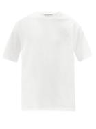 Mens Rtw Y-3 - Logo-print Cotton-jersey T-shirt - Mens - White