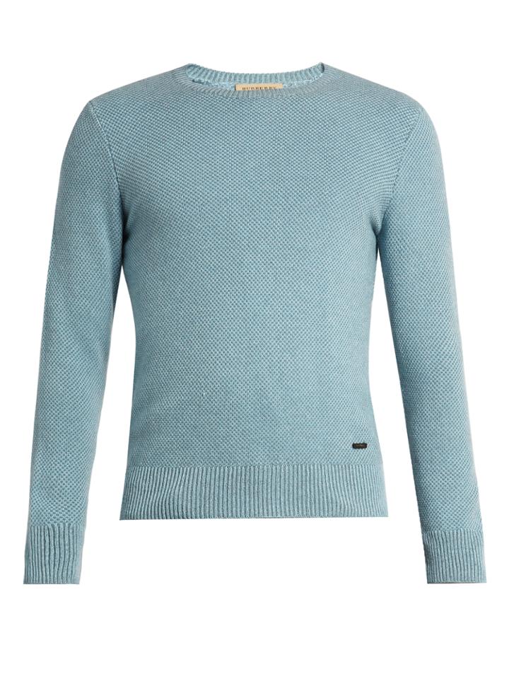 Burberry Waffle-knit Cashmere Sweater
