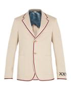 Gucci Contrast-trim Cotton Jacket