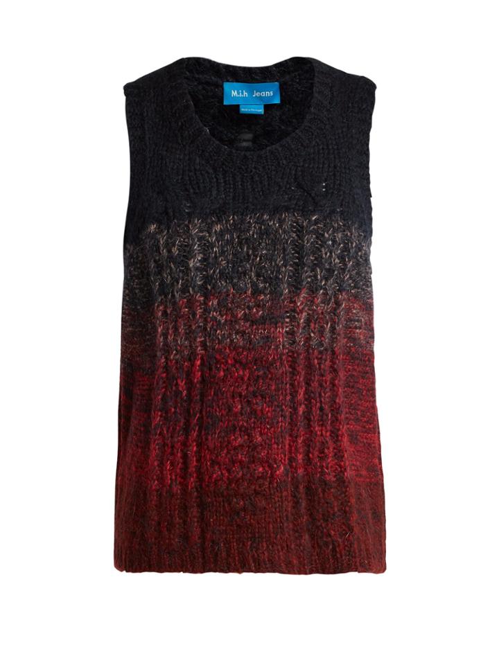 M.i.h Jeans Clara Pointelle And Cable-knit Vest