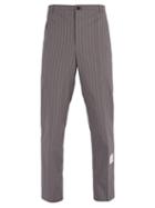 Matchesfashion.com Thom Browne - Pinstripe Cotton Trousers - Mens - Grey