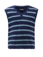 Jacquemus - Neve Striped Sweater Vest - Mens - Blue Multi