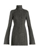 Matchesfashion.com Ellery - Generation High Neck Bell Sleeved Top - Womens - Silver
