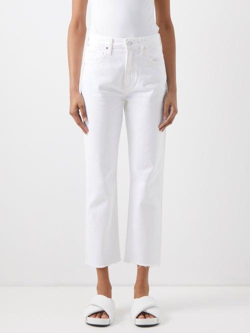 Citizens Of Humanity - Daphne High-rise Cropped Stovepipe Jeans - Womens - White