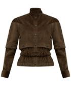 Matchesfashion.com Symonds Pearmain - Press Stud Sleeve Cotton Corduroy Jacket - Womens - Brown