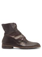 Matchesfashion.com Guidi - Lace-up Leather Boots - Mens - Dark Brown