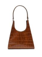 Ladies Bags Staud - Rey Crocodile-effect Leather Handbag - Womens - Brown