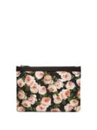 Matchesfashion.com Dolce & Gabbana - Rose Print Nylon Pouch - Womens - Multi