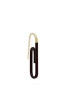 Matchesfashion.com Hillier Bartley - Paperclip Single Earring - Womens - Burgundy