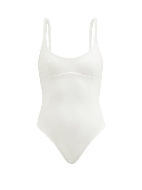 Haight - Dora Scoop-neck Swimsuit - Womens - White