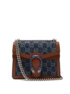Gucci - Dionysus Mini Gg-jacquard Denim Shoulder Bag - Womens - Denim