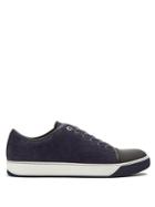 Lanvin Low-top Embossed-leather Trainers