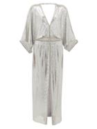 Matchesfashion.com Paco Rabanne - Crystal-embellished Chainmail Gown - Womens - Silver