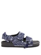 Matchesfashion.com Arizona Love - Apache Paisley-print Moulded-sole Sandals - Womens - Navy