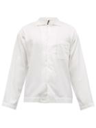 Matchesfashion.com Tekla - Organic Cotton-flannel Pyjama Top - Mens - Cream