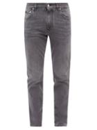 Mens Rtw Dolce & Gabbana - Logo-plaque Slim-fit Jeans - Mens - Grey