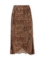 Melissa Odabash - Devlin Wrap-front Leopard-print Jersey Midi Skirt - Womens - Leopard