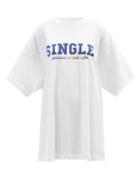 Vetements - Single-print Cotton-jersey T-shirt - Womens - White