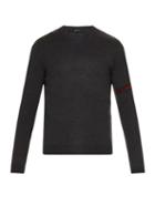 Gucci Webbed-sleeve Wool Sweater