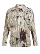 Matchesfashion.com Vivienne Westwood - Archival Satin Jacquard Jacket - Womens - Grey Multi