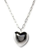 Matchesfashion.com Lauren Rubinski - Heart 14kt White-gold Necklace - Womens - White Gold