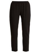 Matchesfashion.com Stella Mccartney - Tamara Tapered Leg Stretch Crepe Cady Trousers - Womens - Black