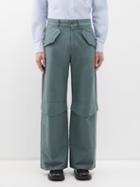Winnie New York - Flap-pocket Cotton Cargo Trousers - Mens - Khaki