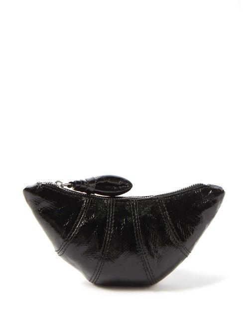 Lemaire - Croissant Coated-linen Pouch - Womens - Black