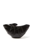 Lemaire - Croissant Coated-linen Pouch - Womens - Black