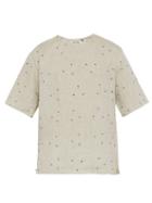 Matchesfashion.com Hecho - Knot Embroidered Linen Top - Mens - Beige