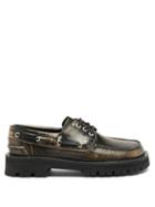 Matchesfashion.com Camperlab - Eki Square-toe Leather Deck Shoes - Mens - Dark Brown