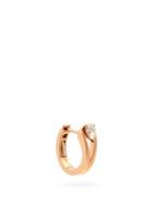 Ladies Fine Jewellery Repossi - Serti Invers Diamond & 18kt Gold Single Earring - Womens - Rose Gold