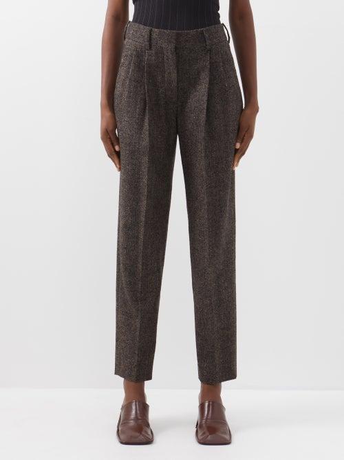 Blaz Milano - Alpha Banker Wool-blend Trousers - Womens - Grey