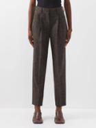 Blaz Milano - Alpha Banker Wool-blend Trousers - Womens - Grey