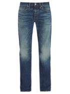 Matchesfashion.com Rrl - Low Rise Straight Leg Stonewash Jeans - Mens - Blue