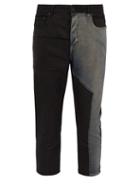 Matchesfashion.com Rick Owens Drkshdw - Detroit Slim Leg Panelled Jeans - Mens - Black Blue
