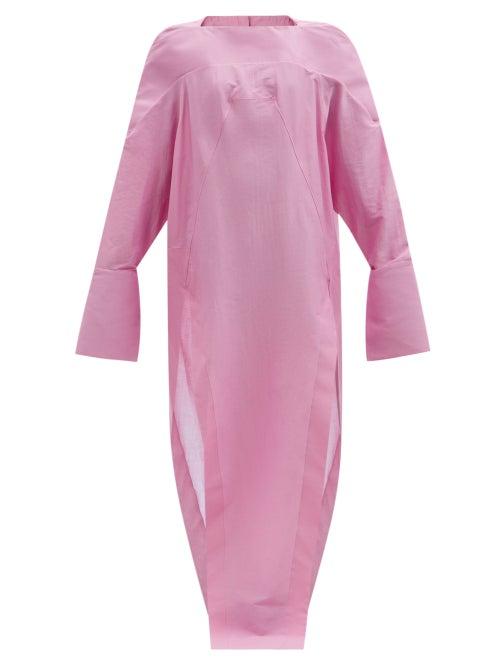 Matchesfashion.com Rick Owens - Collage Oversized Cotton-blend Tunic Dress - Womens - Pink
