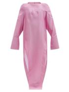 Matchesfashion.com Rick Owens - Collage Oversized Cotton-blend Tunic Dress - Womens - Pink