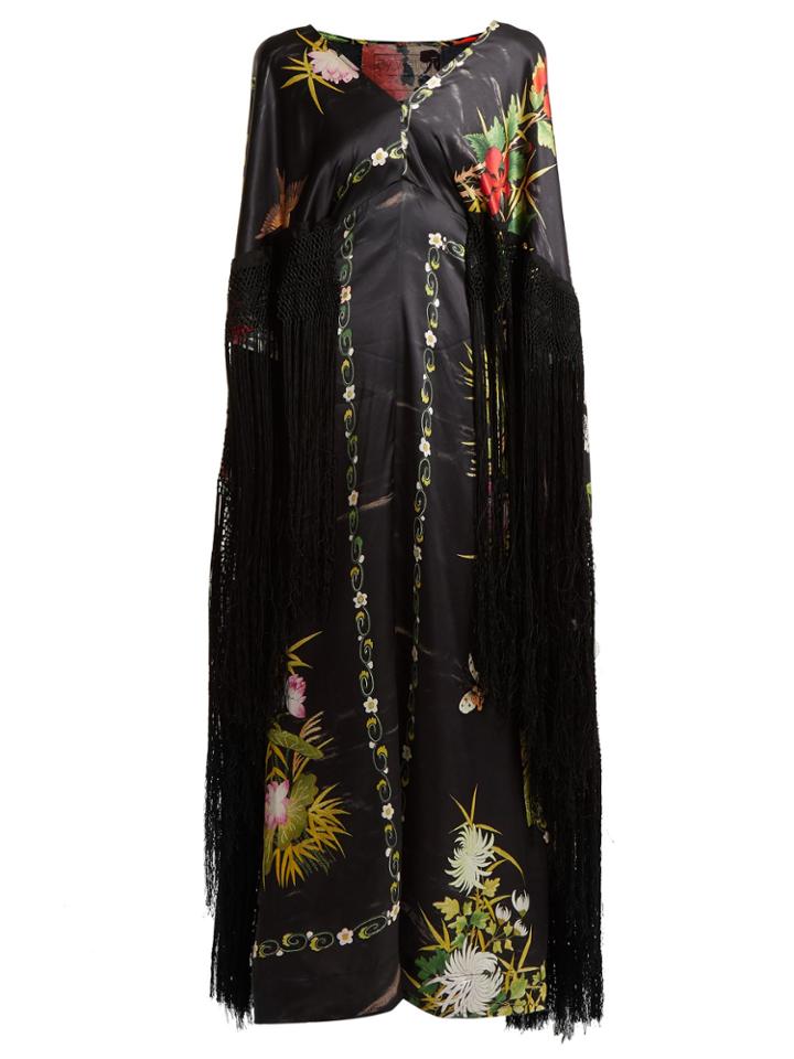 By Walid Wisteria Print Kaftan