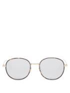 Dior - Diorblacksuit Mirrored Round Metal Sunglasses - Mens - Gold