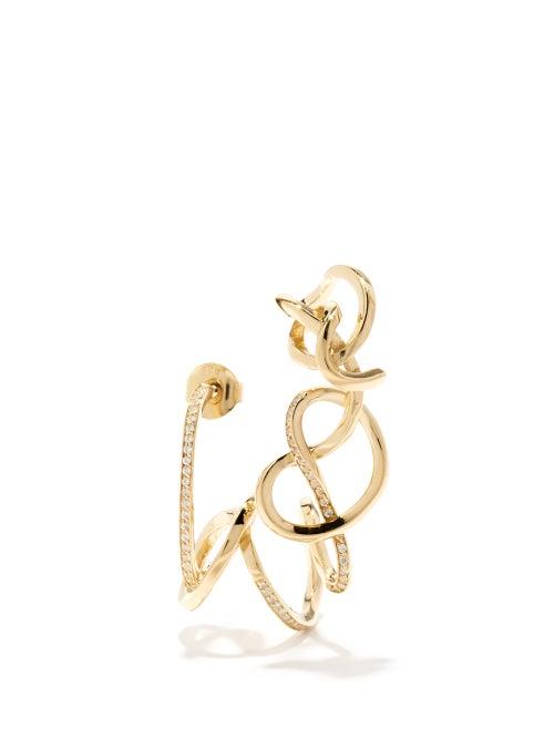 Completedworks - Topaz & Recycled 14kt Gold-plated Ear Cuff - Womens - Yellow Gold