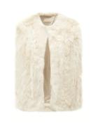Nili Lotan - Brinley Shearling Gilet - Womens - Light Beige