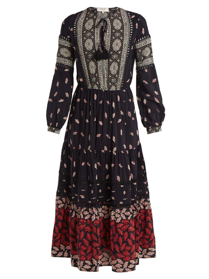 Sea Eloise Printed Silk Midi Dress