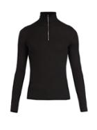Matchesfashion.com Prada - Half Zip Wool Sweater - Mens - Black