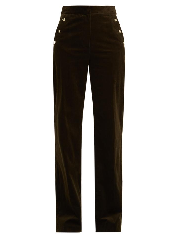 Vanessa Bruno Hadrian Wide-leg Stretch-cotton Corduroy Trousers