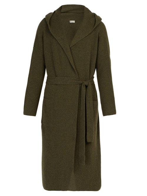Matchesfashion.com Connolly - Hooded Cashmere Cardigan - Mens - Green